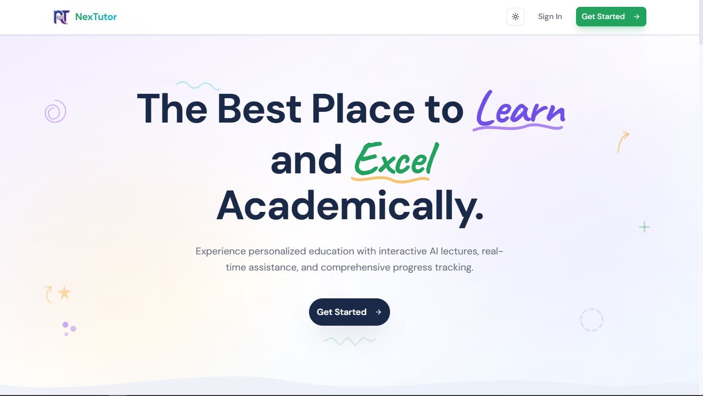 NexTutor screenshot