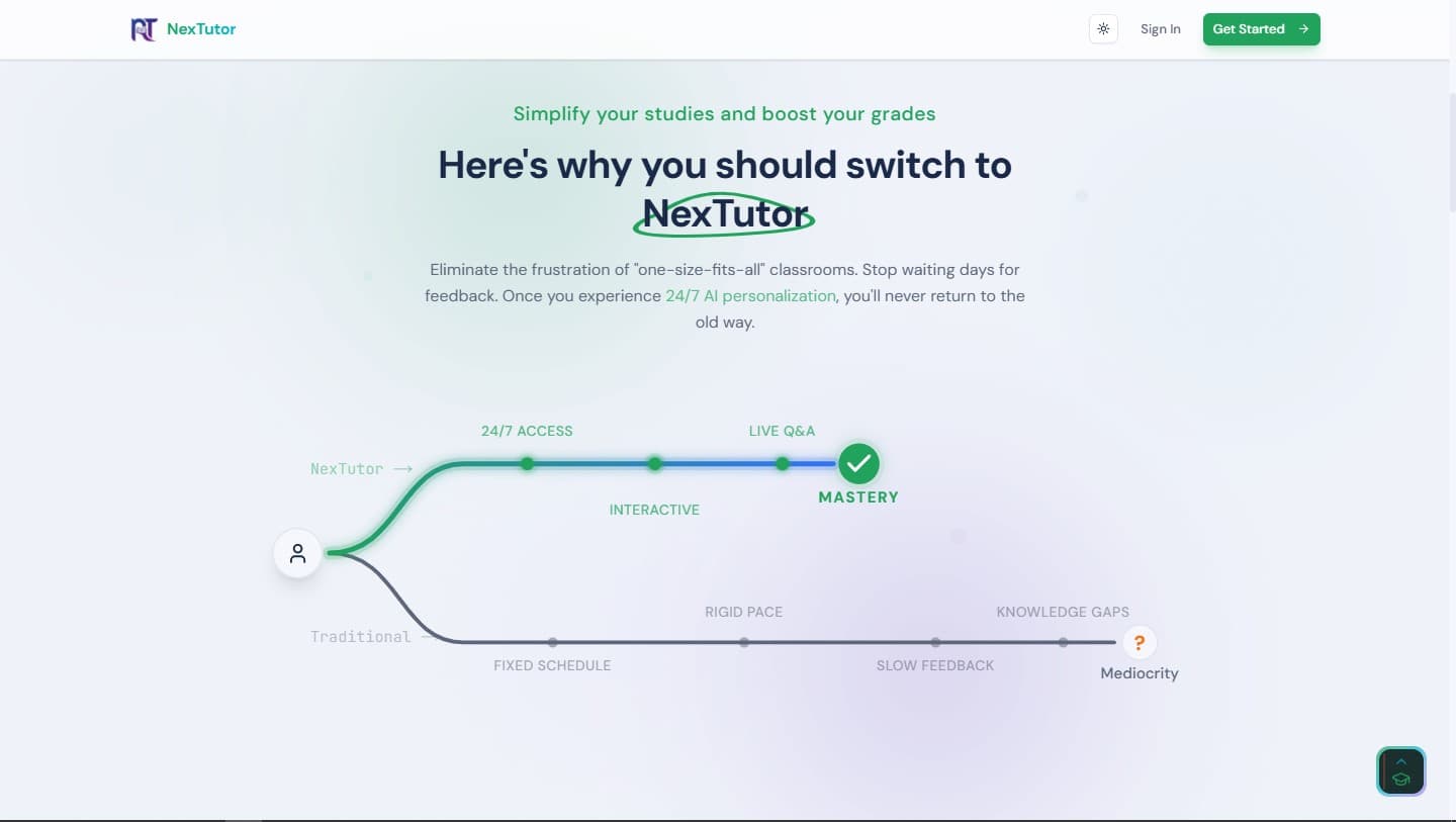 NexTutor screenshot
